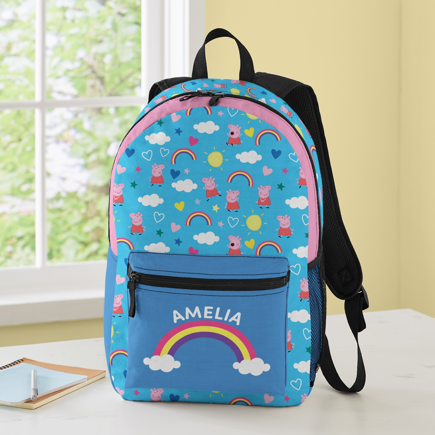 Peppa Pig Pattern All Over Print Backpack Personal Creations