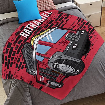 Tonka Fire Truck Plush Blanket