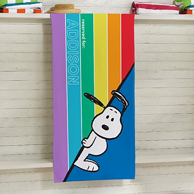 PEANUTS® Snoopy™ Rainbow Beach Towel
