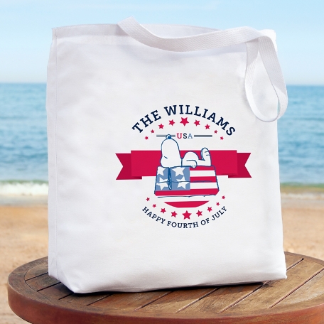 PEANUTS® Americana Snoopy™ Dog House Tote