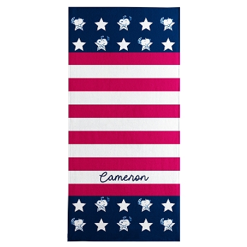 PEANUTS® Americana Stars and Stripes Beach Towel - Standard