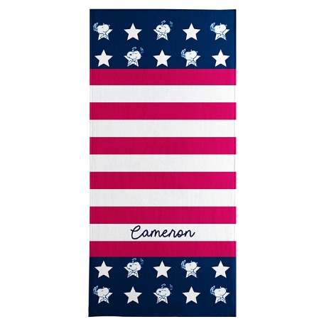 PEANUTS® Americana Stars and Stripes Beach Towel - Standard