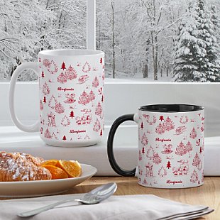 PEANUTS® Holiday Toile Pattern Mug