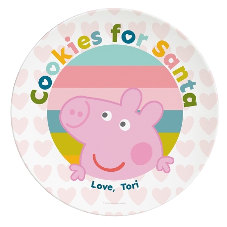 Peppa Pig Cookies for Santa Plate