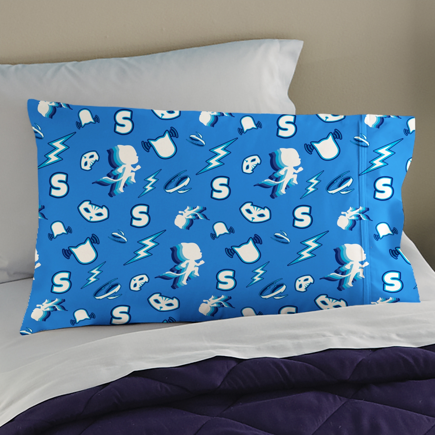 PJ Masks All Over Print Pattern Pillowcase