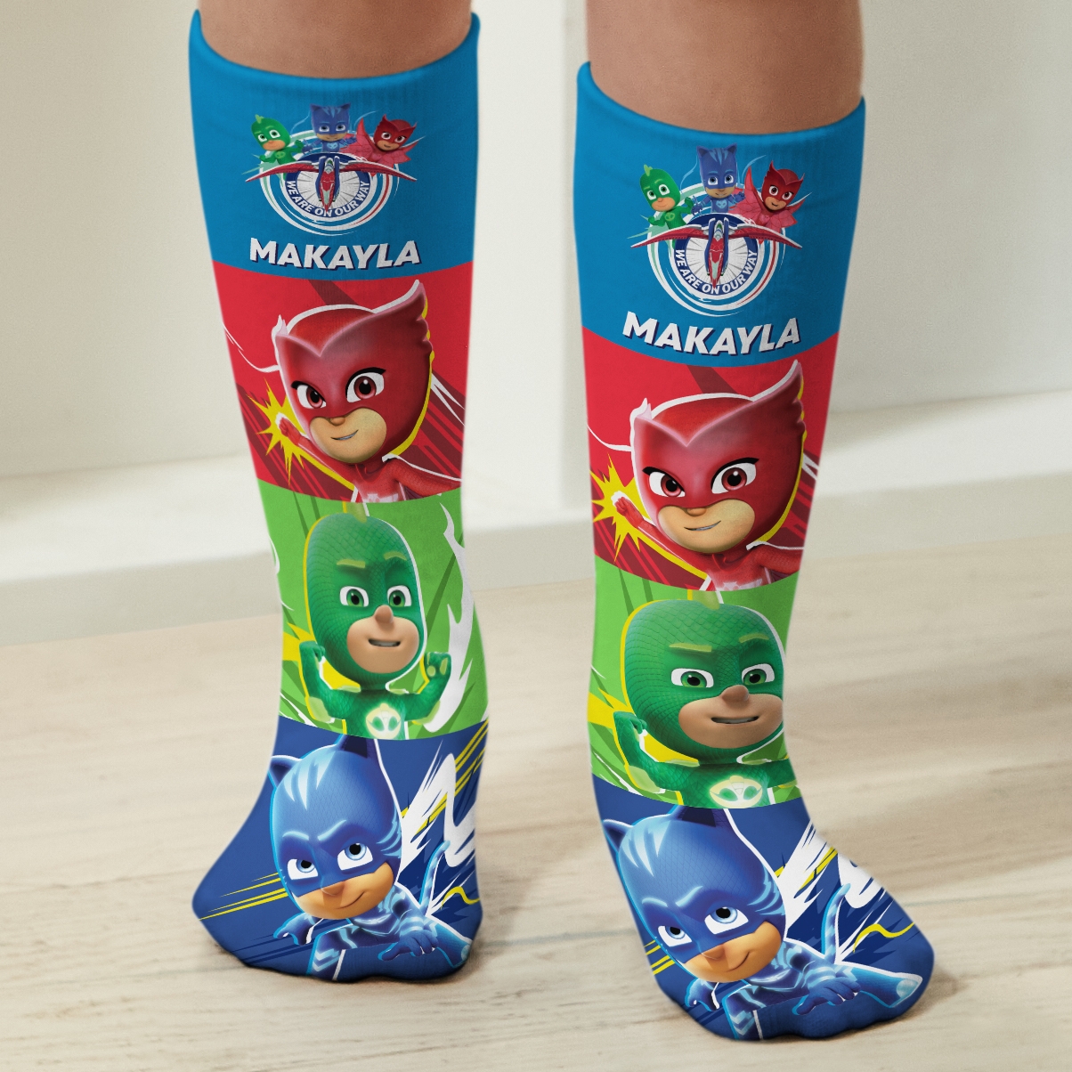 PJ Masks Character Panel Socks