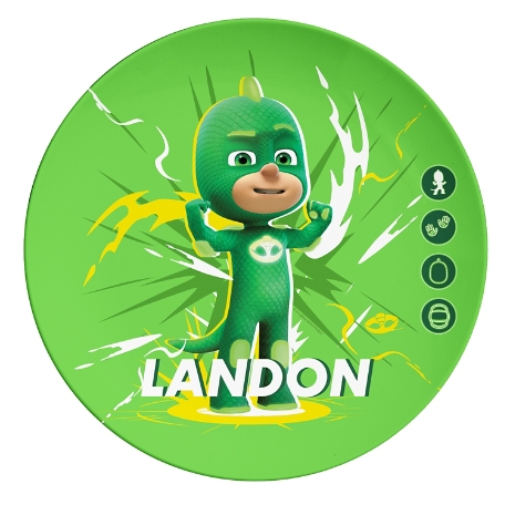 PJ Masks Character Plate-Gekko/Green