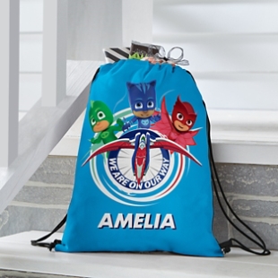 PJ Masks On Our Way Drawstring Bag