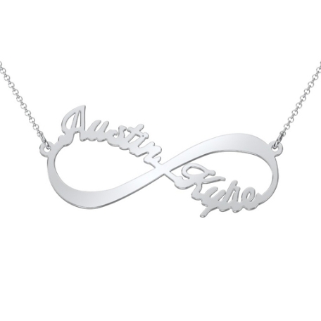 Forever Us Personalized Name Necklace - Sterling Silver
