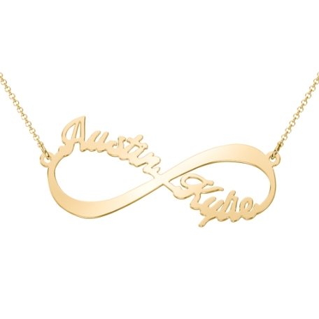 Forever Us Personalized Name Necklace - Yellow Gold