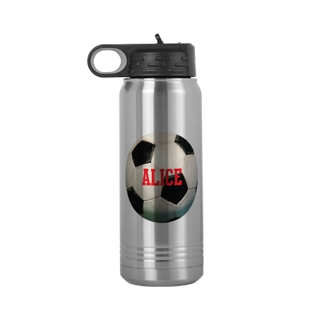 All Star Sports Stainless Steel Water Bottle 20oz - Soccer