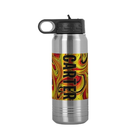 Cool Colors Stainless Steel Water Bottles 20oz- Flames