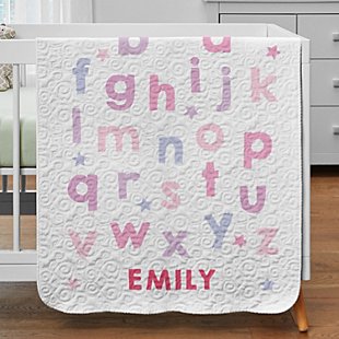 ABC Star Name Quilted Blanket
