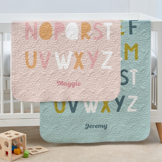 How to make baby blanket with name all online over