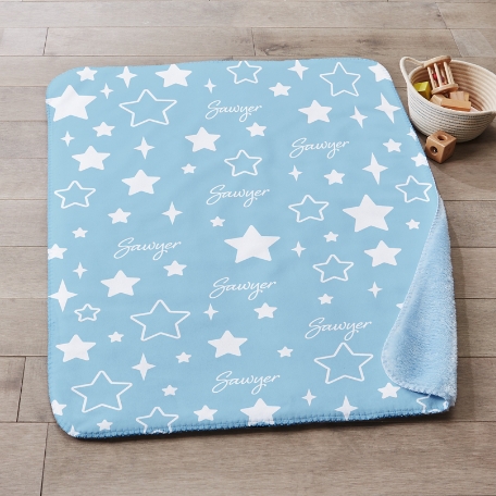 Twinkle Stars Sherpa Baby Blanket