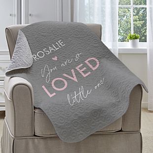 You Are So Loved Quilted Baby Blanket