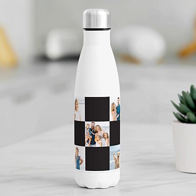 Picture-Perfect Photo Grid 17 oz. Stainless Steel Water Bottle