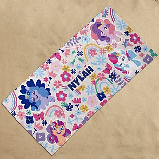 My Little Pony Rainbows and Flowers Beach Towel