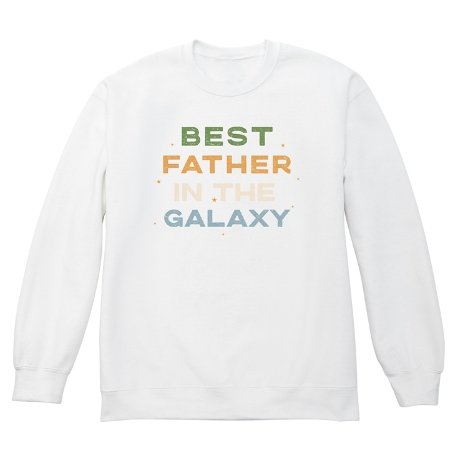 Best In The Galaxy Crew Sweatshirt - White - L