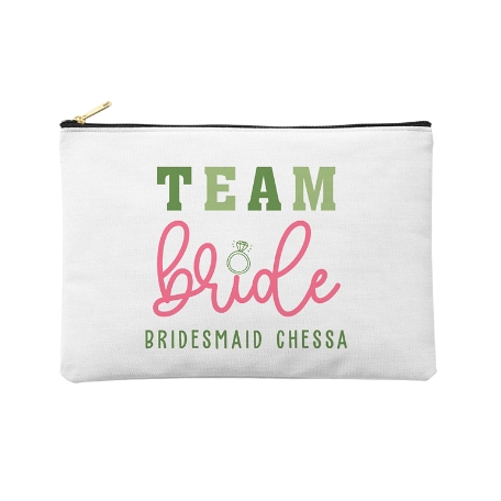 Team Bride Zipper Pouch - Large