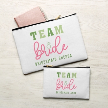 Team Bride Zipper Pouch