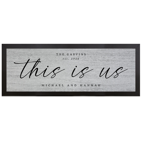 This Is Us Canvas - 9X27 - Framed - White