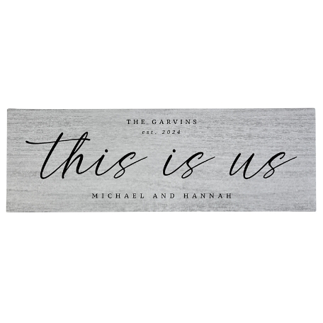 This Is Us Canvas - 9X27 - White