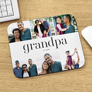 Titles of Love Photo Collage Mouse Pad