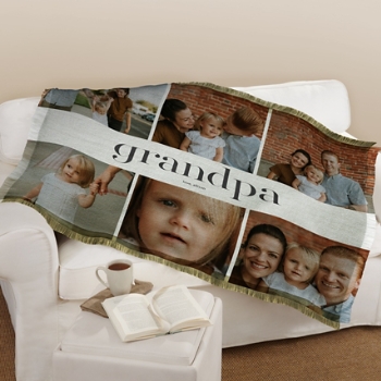 Titles of Love Photo Collage Throw Blanket