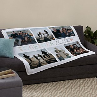 Together Is Our Favorite Place Photo Plush Blanket