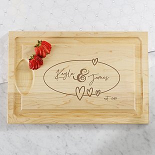 Connecting Hearts Cutting Board