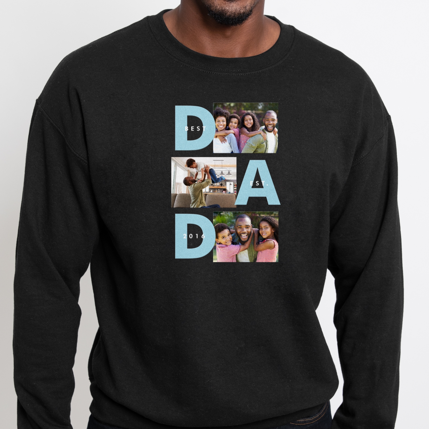 DAD Established Photo Collage Sweatshirt