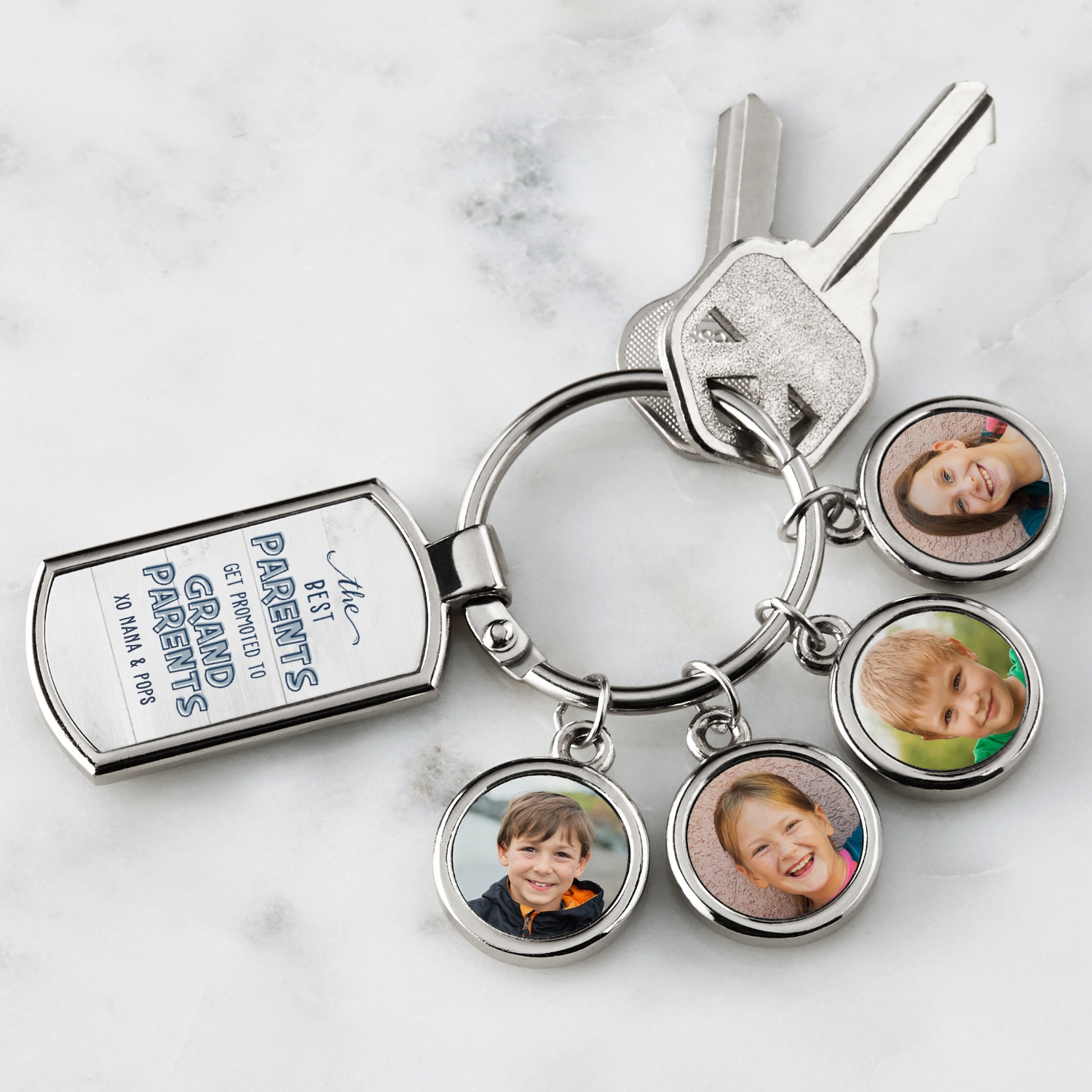 Grandparents Promotion Photo Key Chain