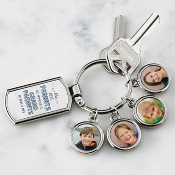 Grandparents Promotion Photo Keychain