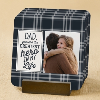 Greatest Hero Photo Wood Coasters