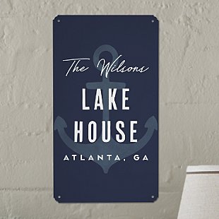 Home Away From Home Metal Sign