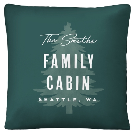 Home Away From Home Throw Pillow - 16x16-Family Cabin
