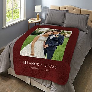 Infinite Love Photo Quilted Throw