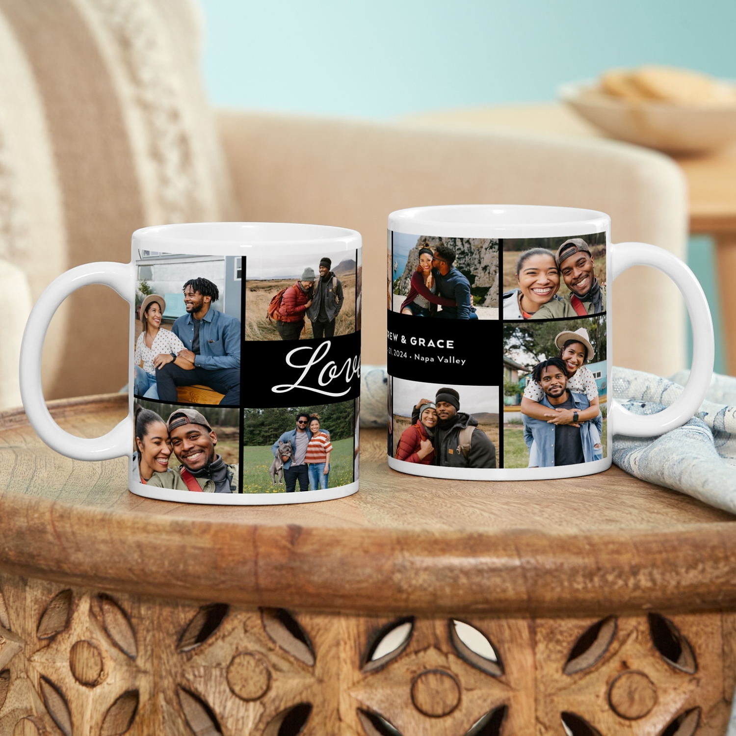 Love Photo Collage Mug