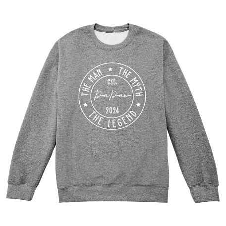Man, Myth, Legend Crew Sweatshirt - Gray - XL