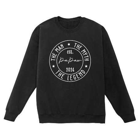 Man, Myth, Legend Crew Sweatshirt - Black - XL
