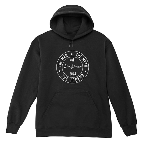 Man, Myth, Legend Hooded Sweatshirt - Black - M