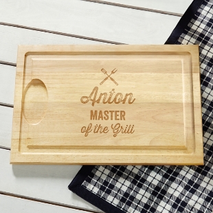 Master of the Grill Maple Wooden Cutting Board