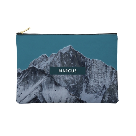 Mountain Name Zipper Pouch - Large