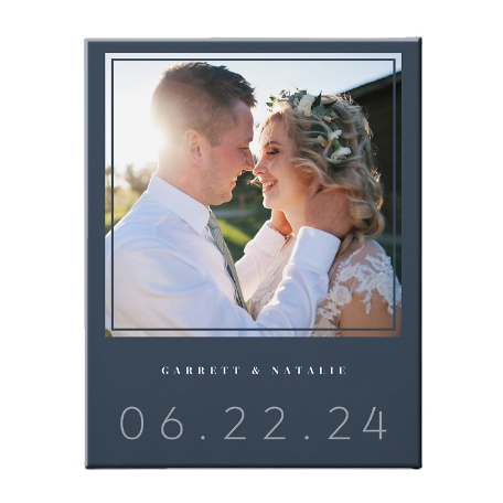 Our Day Photo Canvas - 11X14 - Unframed - Blue