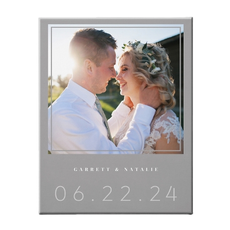 Our Day Photo Canvas - 11X14 - Unframed - Gray