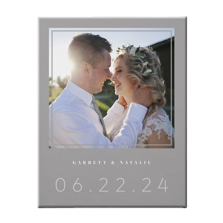 Our Day Photo Canvas - 16X20 - Unframed - Gray