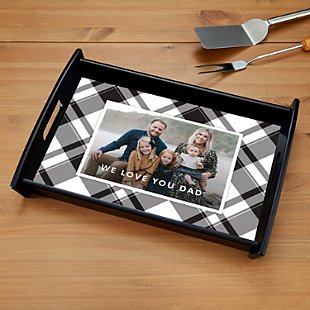 Picture-Perfect Plaid Photo Wood Tray
