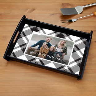 Picture-Perfect Plaid Photo Wooden Tray