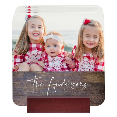 Favorite Picture Photo Coasters - w/Holder